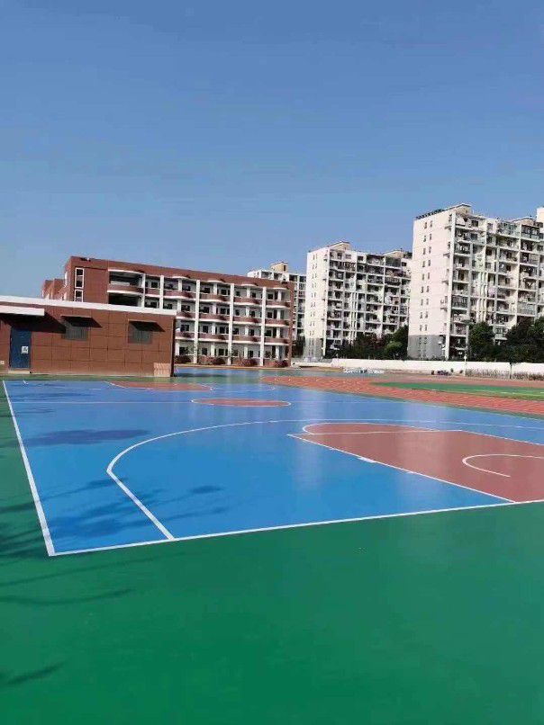 广河学校篮球场硅PU